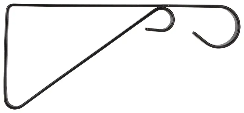 Gb0353l 9-inch Black Steel Hanging Plant Bracket For Wall Mounting