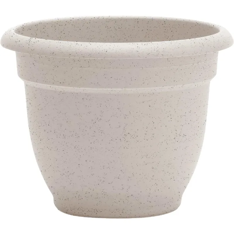 Bloem Pebble Stone Round Plastic Planter – 5.1" H X 6.5" W/d