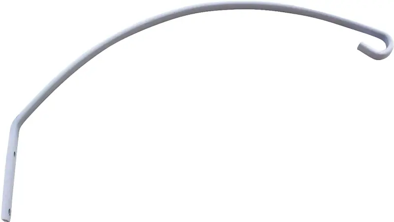Gb0153l 12-inch White Arch Planter Bracket, Steel Wall Mount