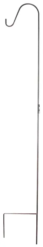 Gb-3090-1 84 In Steel Shepherd Hook, Hammertone Bronze Finish