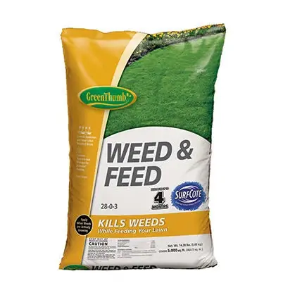 Weed & Feed, 28-0-3 Formula, Covers 5,000 Sq. Ft
