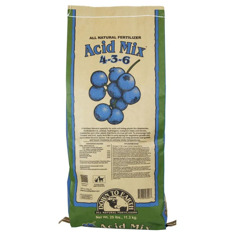 Acid Mix 4-3-6 Fertilizer, 25 Pounds, Model 03227