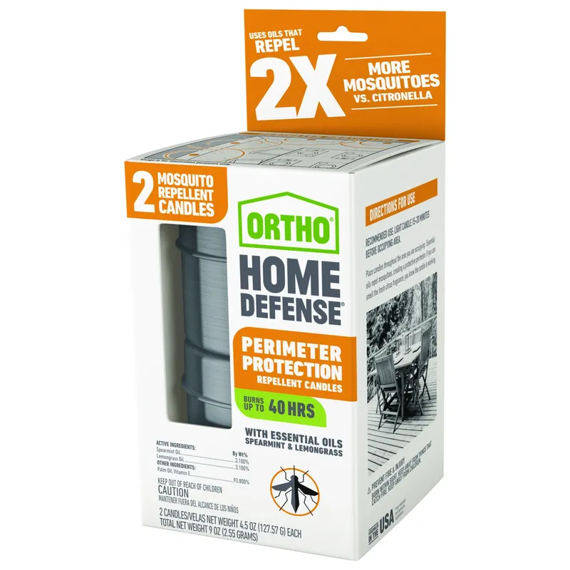 Home Defense Candle For Mosquitoes 2 Pk