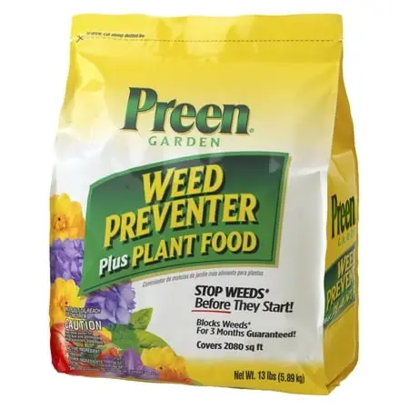 Garden Weed Preventer Plus Plant Food, 13 Pound Bag For Effective Weed Control