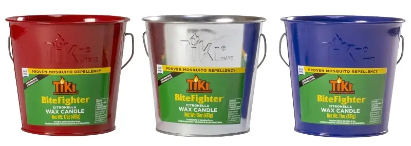 249735 17 Oz Bitefighter Citronella Wax Candle Metal Bucket