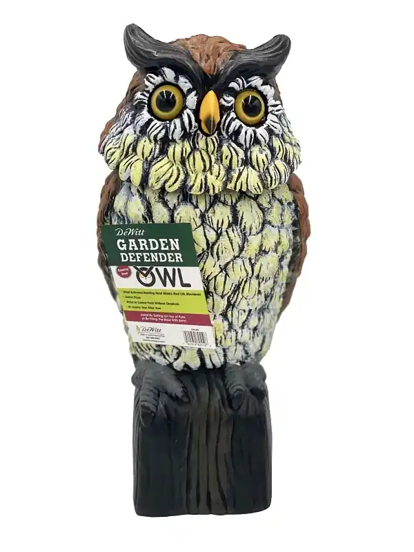 Owlrh Garden Defender Owl With Rotating Head, 7 In L For Pest Control