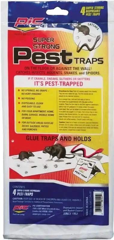 Gpt-4 Glue Pest Trap For Spiders & Snakes, 4 Pk