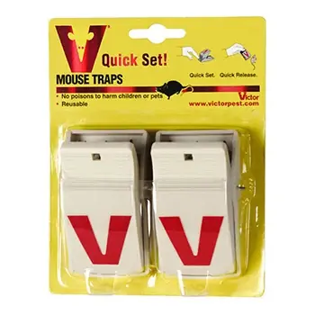 Victor M122 Quick Kill Mouse Trap, 2 Pack