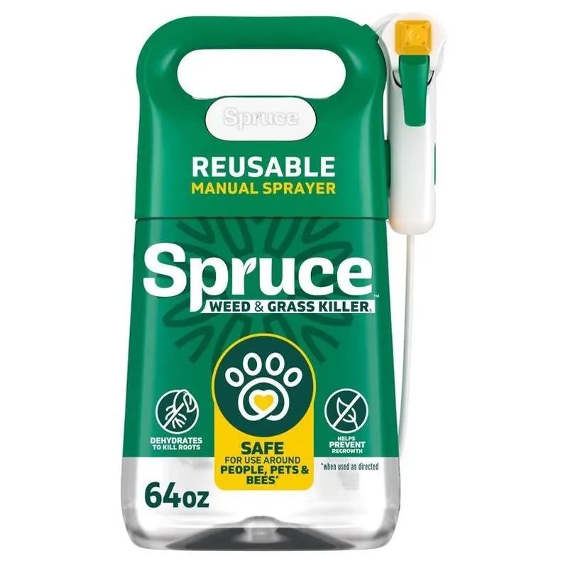64‑oz Mint‑scented Manual Weed & Grass Killer – Liquid Spray Herbicide