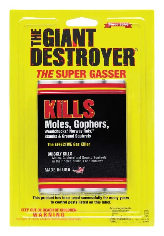 6 Pack Gopher Gasser - Effective Rodent Control Solution