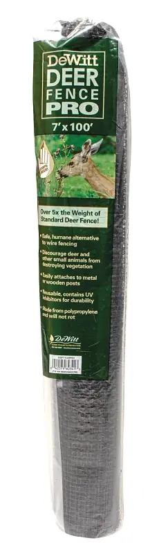 Ddf7100pro 7‘ X 100‘ Black Pro Deer Fence - Heavy Duty Polypropylene