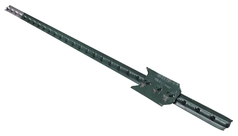 Tp133pgn050 5 Ft Steel T-post With Angled Stud And Large Anchor Plate