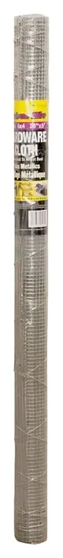 11051313 Galvanized Hardware Cloth, 5 Ft L X 36 In W, 1/4 X 1/4 In Mesh