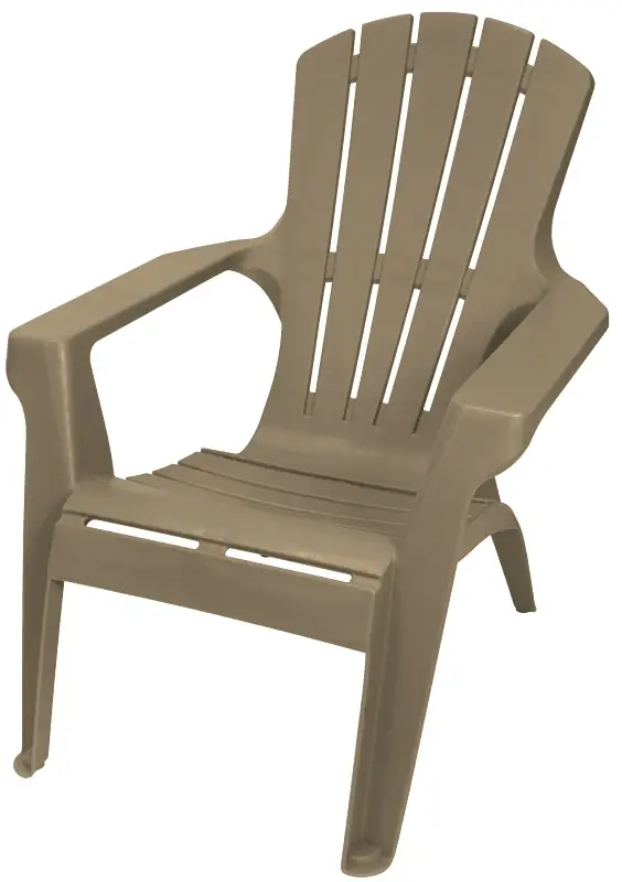 Adirondack Ii Chair, Contoured Seating & Back, Fade-resitant Resin, Woodland Brown