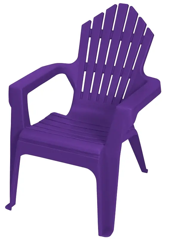 Kiddie Adirondack Chair 11126-20pdq Resin Frame Purple Iris
