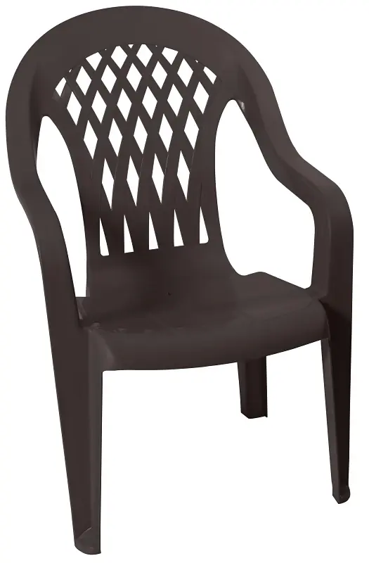 11215-32 High-back Resin Chair In Earth Color
