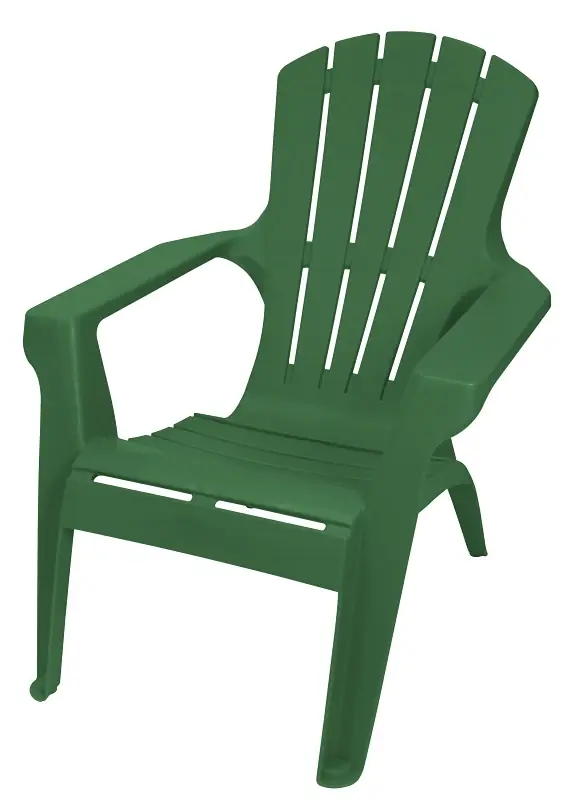 Adirondack Ii Chair, Contoured Seating & Back, Fade-resitant Resin, Hunter Green
