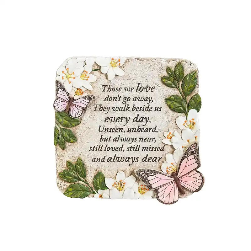 Those We Love Butterflies Garden Stone - Decorative Outdoor Memorial Stone