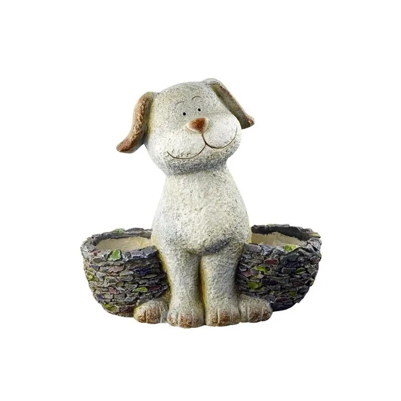 21054 3d Dog Planter - 14.17 X 7.68 X 13.19 Inches
