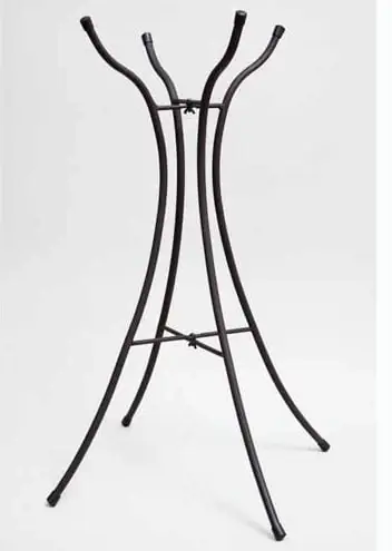 Hourglass Shape Metal Bird Bath Stand 31 Inches Tall