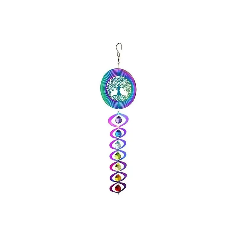Iridescent Spinner, Tree Of Life - 6 X 23.5 Inches