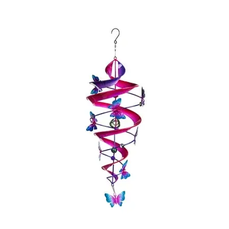 27 Inch Twirler 2 Tone Butterfly Garden Decoration