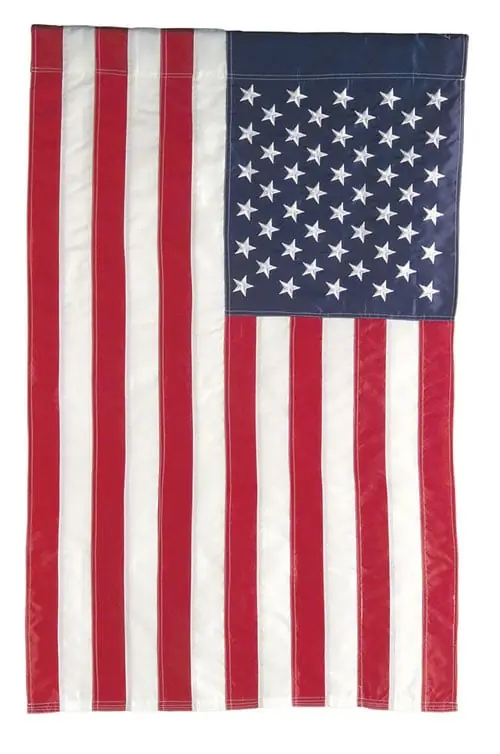 American Applique Garden Flag - Regular Size, Patriotic Design