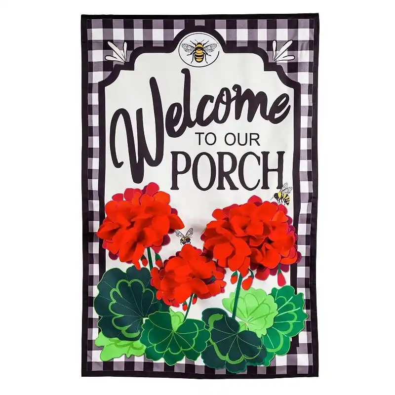 Welcome To Our Porch Garden Flag 28 X 0.69 Inches