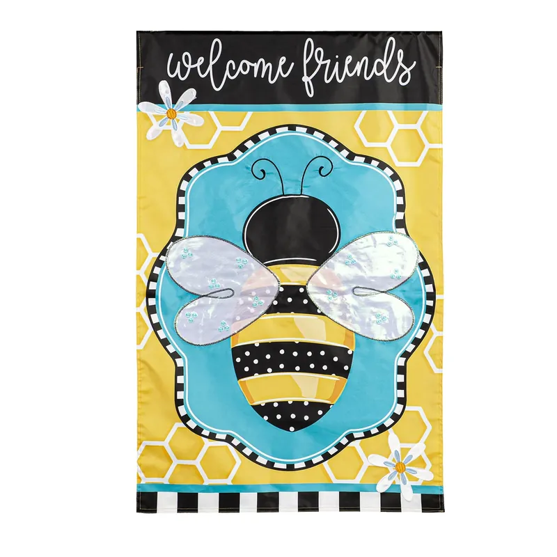 Buzzing Bee Welcome Hse Flag