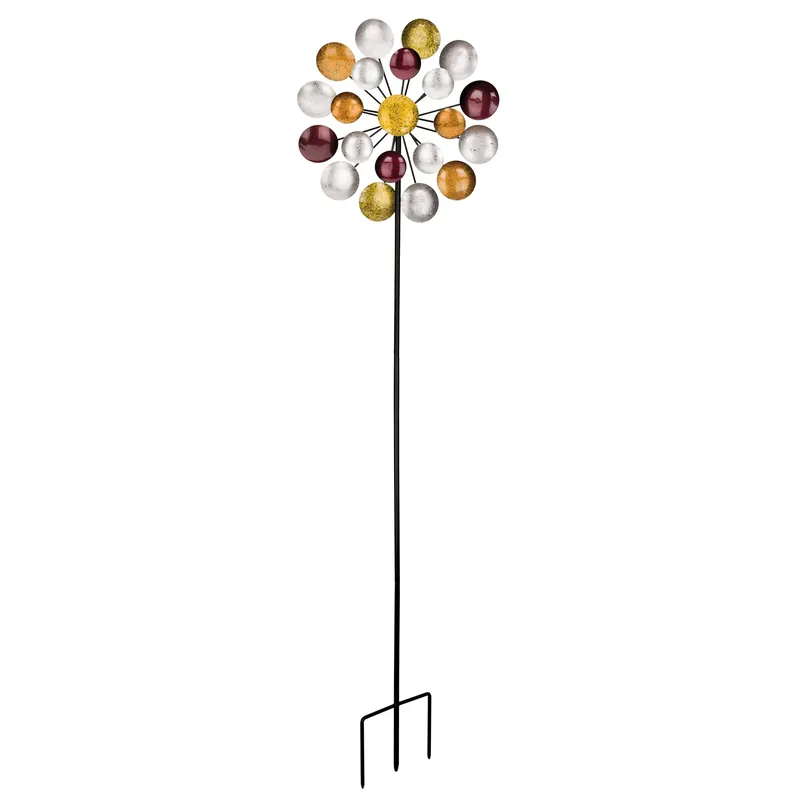 Multicolor Metal 70 In. H Outdoor Wind Spinner - Model 10861