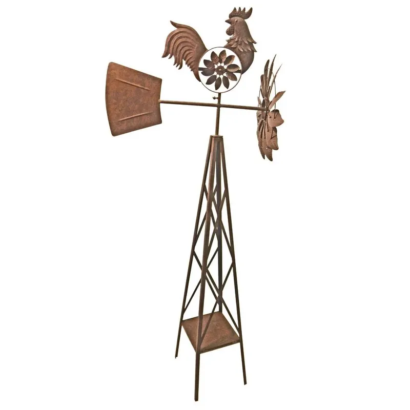 58-inch Breeze Buddies Windmill Rooster Model 34265 For Outdoor Decor
