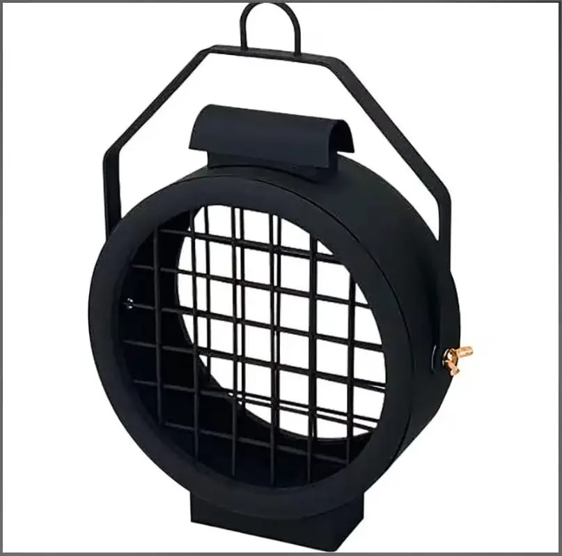 Lantern Suet Cage For Birds - Durable Metal Design, Easy To Fill, Ideal For Outdoor Use
