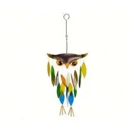 Geblueg541 Owl Wind Chime - Decorative Outdoor Hanging Ornament