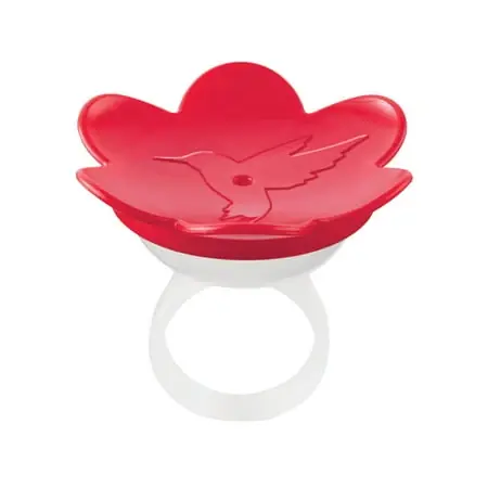 Hummer Ring - Bright Red Flower Design For Attracting Hummingbirds
