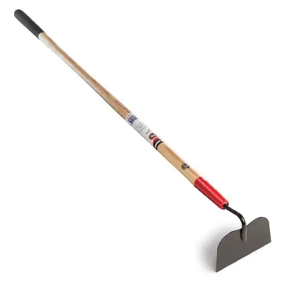 Garden Hoe With Cushion Grip And Wood Handle, 6-inch Blade