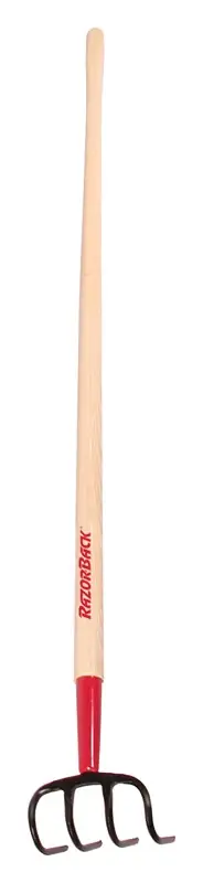 Cultivator, 4-tine, Forged Steel, Wood Handle