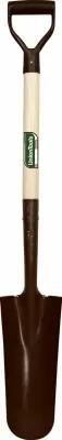 Drain Spade, D-grip Wood Handle