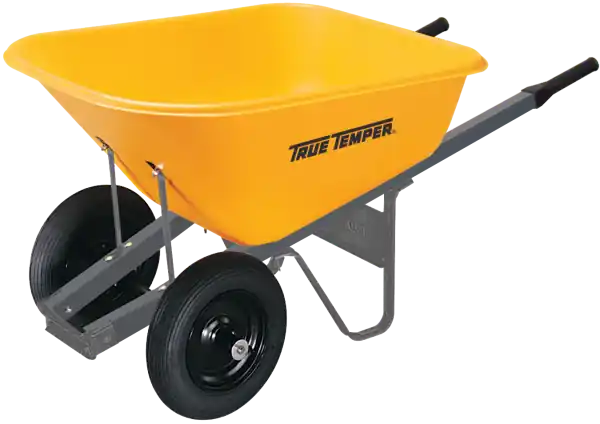 6 Cu. Ft. Poly Wheelbarrow With Dual Wheels - Model Rp6dw8