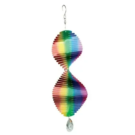 31331 Rainbow Spiral Spinner, 15-inch Long Decorative Garden Ornament