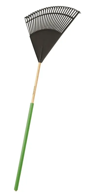 33273 Lawn/leaf Rake, 26-tine Poly Tines, 48 In Wood Handle