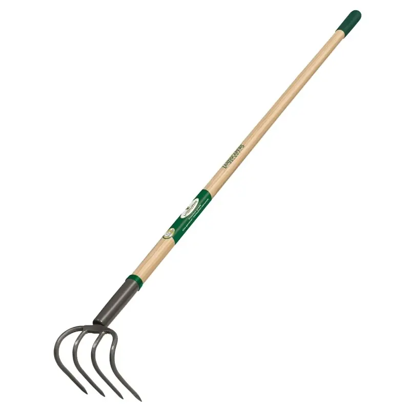 33280 Garden Cultivator With 54" Wood Handle And 4 Tines