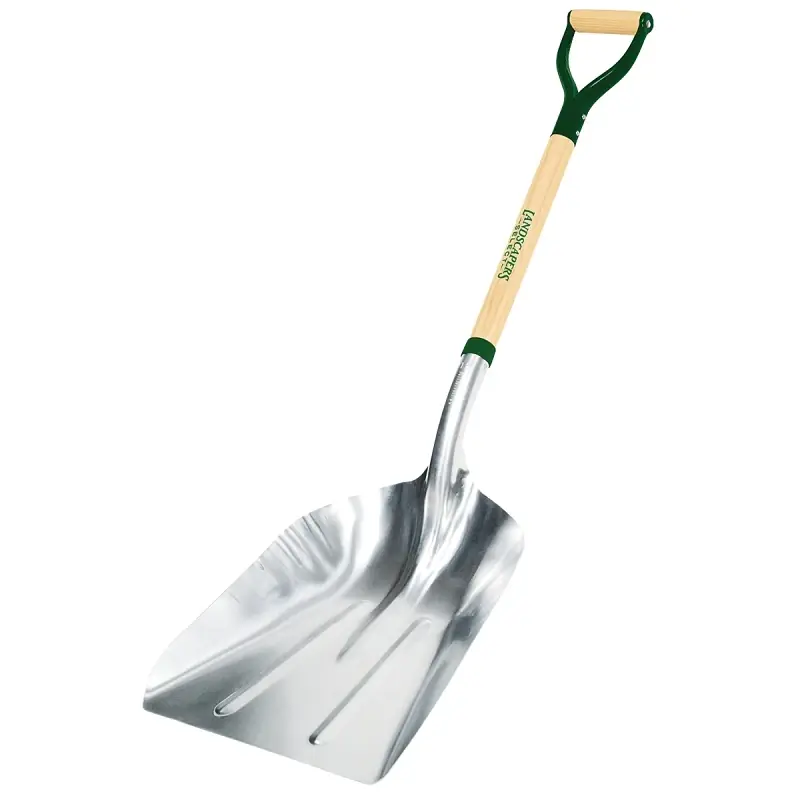 34592 Aluminum Grain Scoop Shovel With Wood D-shaped Handle