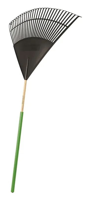 34590 Lawn/leaf Rake, 30 Tine Poly Tines, 48 In Wood Handle