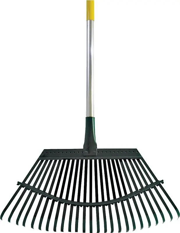 19 In. Flexible Steel Head Lawn Rake, 48 In. Comfort Molded-grip Handle