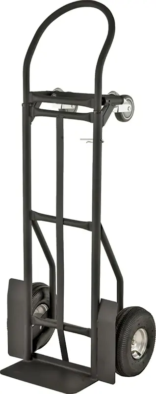 Yy-600-2 Heavy Duty Hand Truck, 800 Lb Capacity, Adjustable Handle, Black