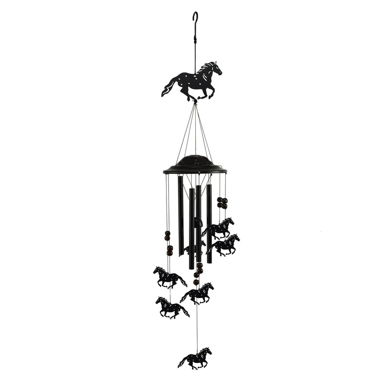 Wind Chime-horse Black