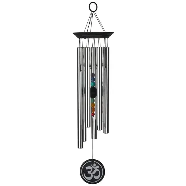 Chakra Chime With 7 Stones, 24.5-inch Large Windchime