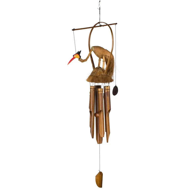 Asli Arts 37 Inch Gilbert Gooney Bamboo Wind Chime