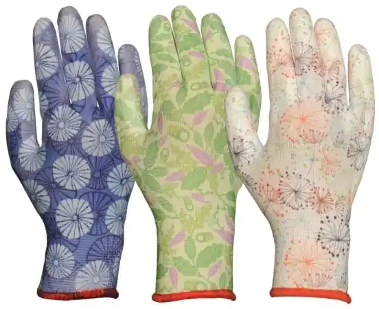 Glove Asst Pattern Pu Gdn L