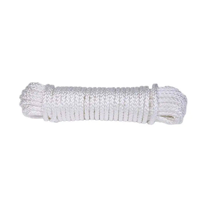 1/4 In. Diameter X 50 Ft. Length White Diamond Braided Nylon Rope